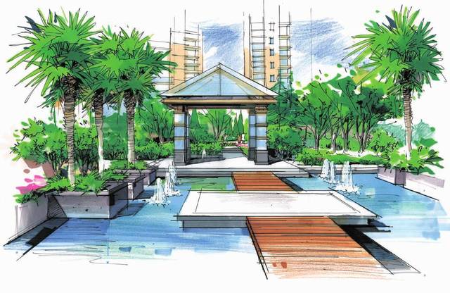 純干貨 | 景觀設計馬克筆著色技法~