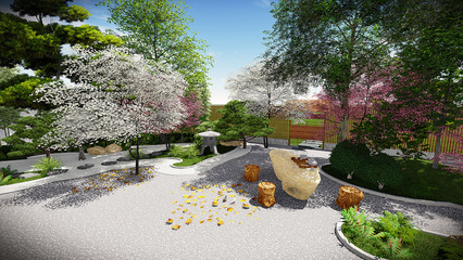 日式庭院景觀設(shè)計|空間|景觀設(shè)計|小影的小影 