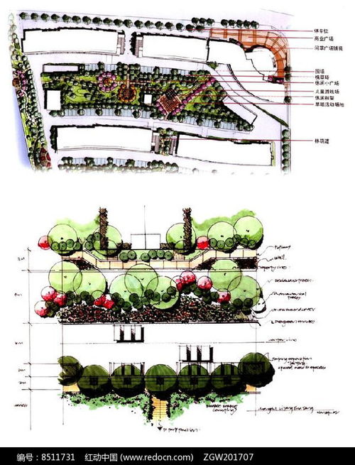 商業(yè)區(qū)景觀設(shè)計手繪