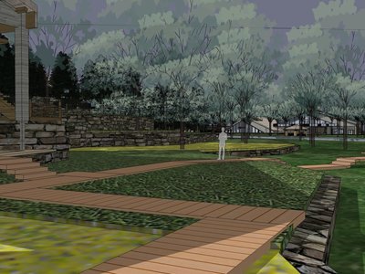 山地景觀,現代主義風格